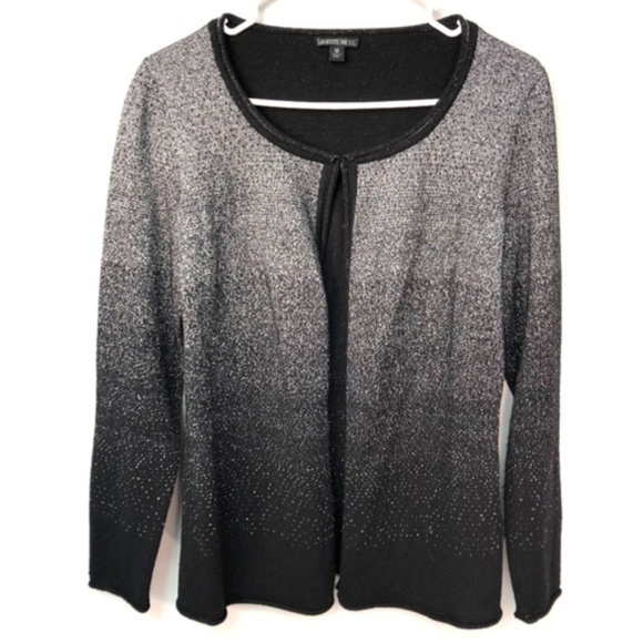 Lafayette 148 New York Metallic Ombre Cardigan - Picture 2 of 8